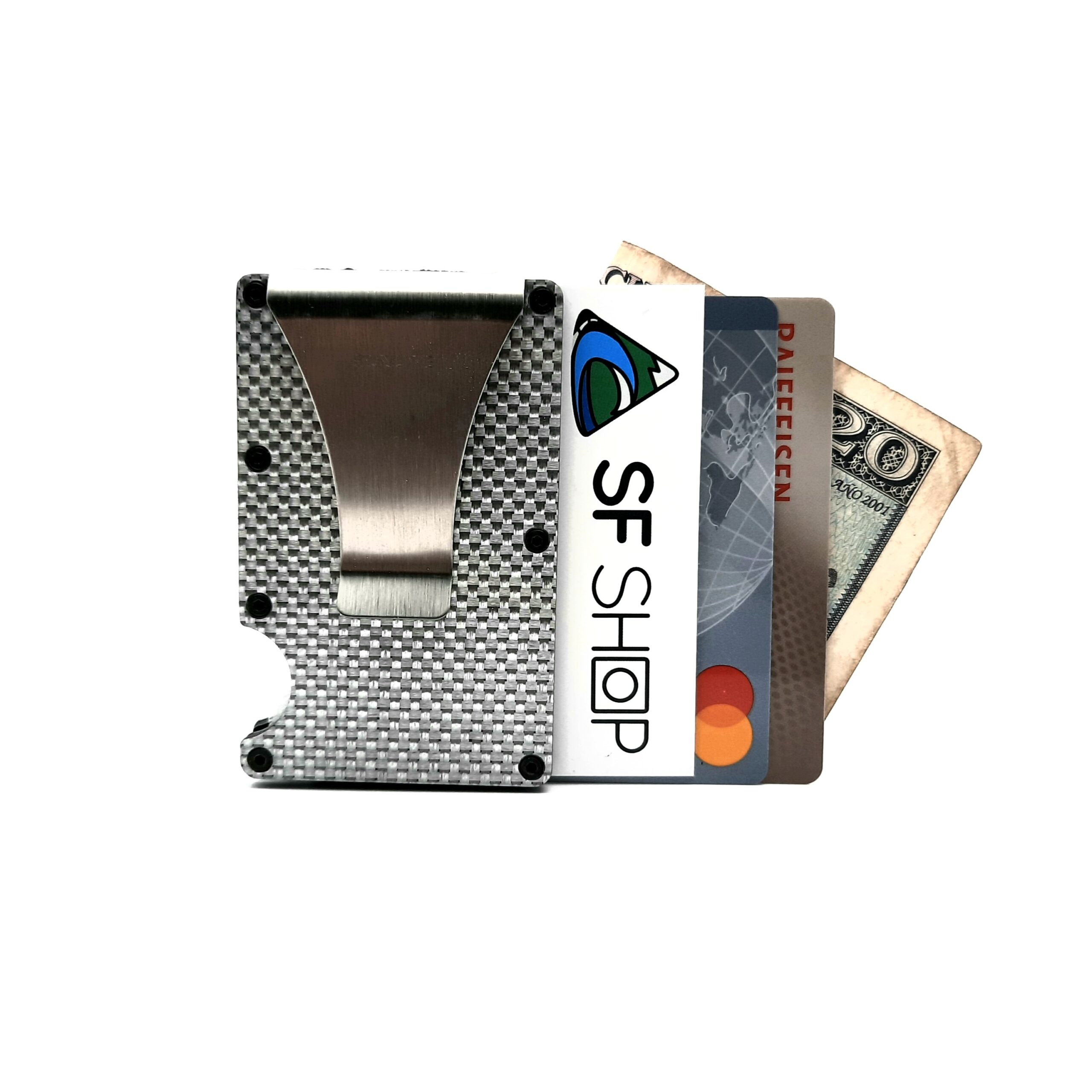 Porte Carte Crédit, RFID Carte de Crédit Carbon Fiber, Etui de