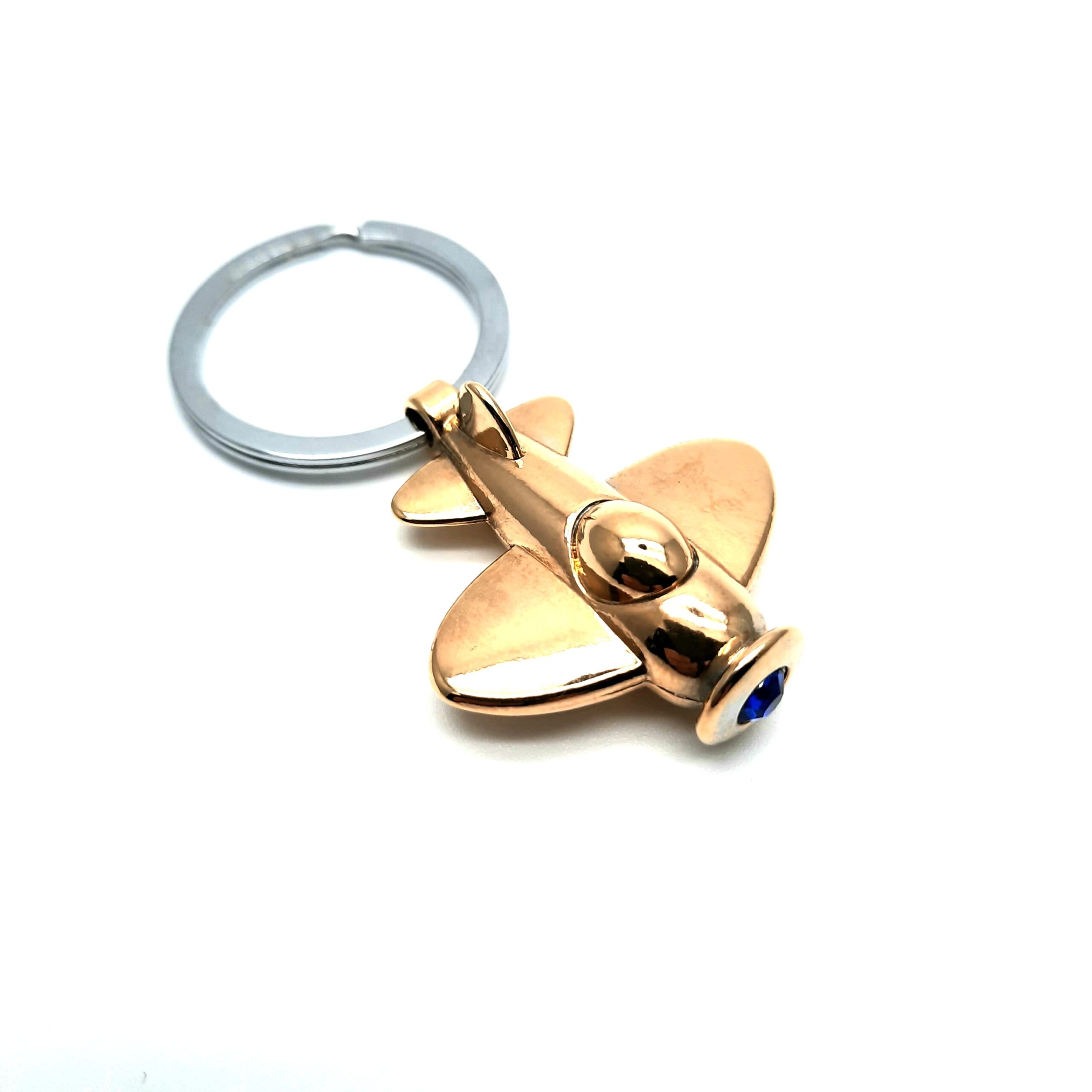 Porte-clés en or plaqué 24k